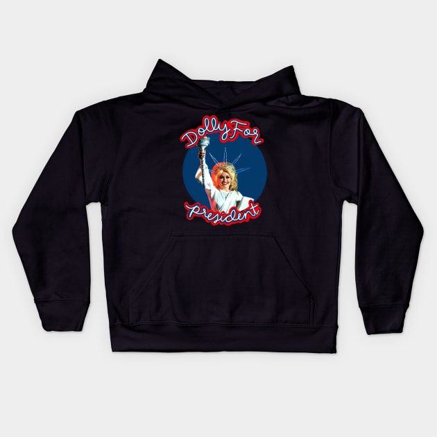 Dolly president Kids Hoodie by Roro's Water Heaters